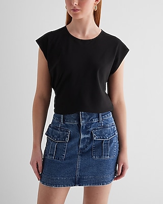 Crew Neck Gramercy Tee Black Women's XL