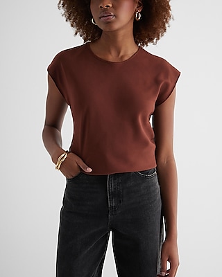 Crew Neck Gramercy Tee Brown Women's XS