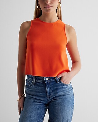 Crew Neck Crop Top