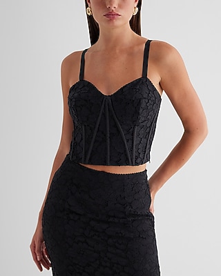 Lace Crop Corset Top