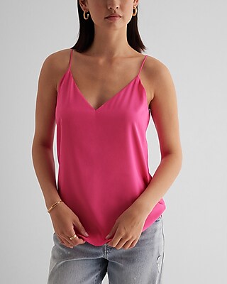V-Neck Downtown Cami Pink Women's XS