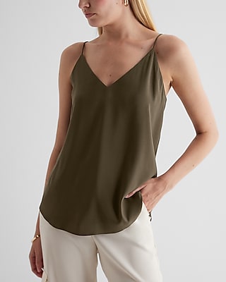 V-Neck Downtown Cami Green Women's XS