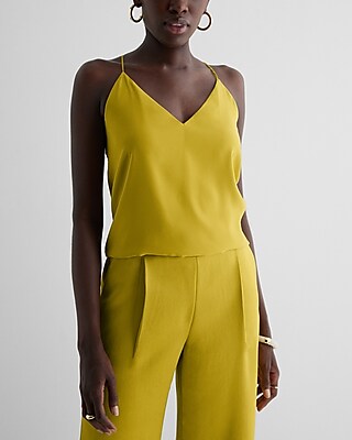 V-Neck Downtown Cami Yellow Women's XS