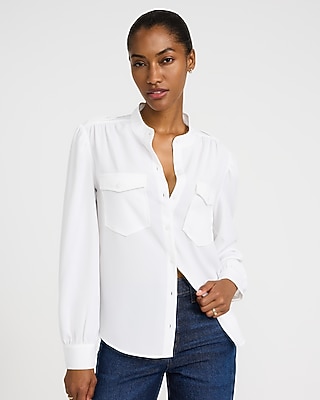 Long Sleeve Double Pocket Shirt