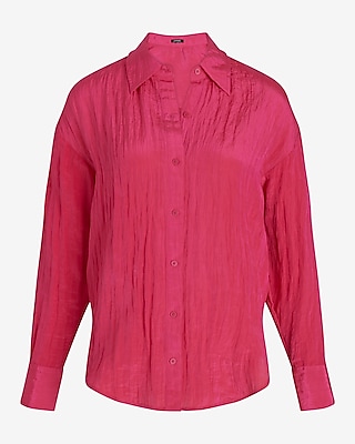 Crinkle Boyfriend Portofino Shirt Women's