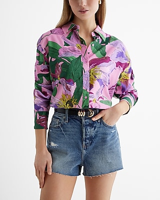 Floral Boyfriend Portofino Shirt