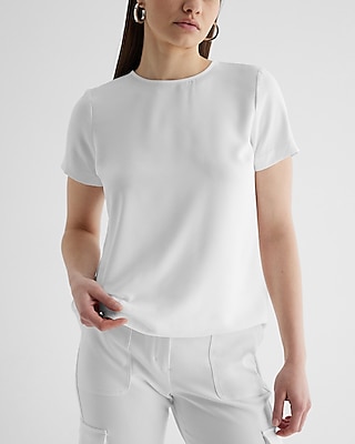 Crew Neck Back Split Hem Gramercy Tee
