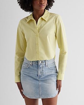 Cotton Cropped Portofino Shirt