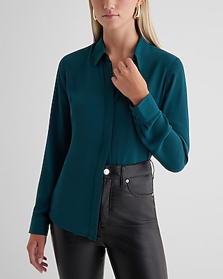 Relaxed Portofino Shirt Green Women's M