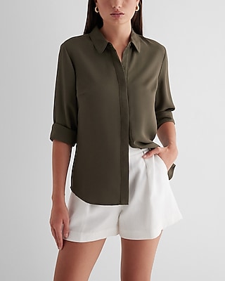 Relaxed Portofino Shirt Green Women's XS