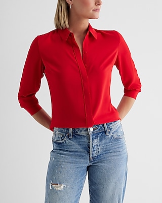 Relaxed Portofino Shirt Red Women's XL