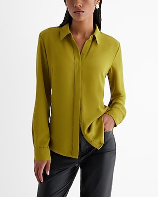 Relaxed Portofino Shirt Green Women's L