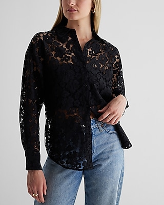 Lace Boyfriend Portofino Shirt