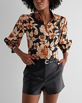 Relaxed Floral Half Sleeve Portofino Shirt