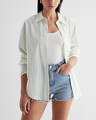 Striped Boyfriend Portofino Shirt