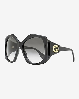 Gucci Butterfly Sunglasses Women's Gold