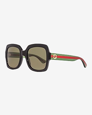 Gucci Square Sunglasses Women's Green