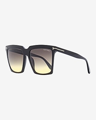 Tom Ford Sabrina Square Sunglasses Women's Black