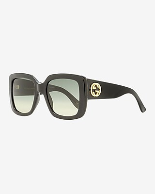 Gucci Square Sunglasses Women's Gold