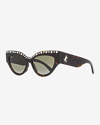 Jimmy Choo Cat Eye Sunglasses Women's Brown
