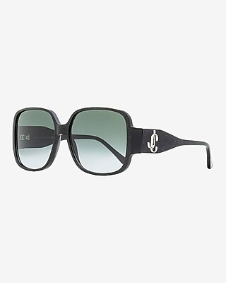 Jimmy Choo Square Sunglasses Women's Black
