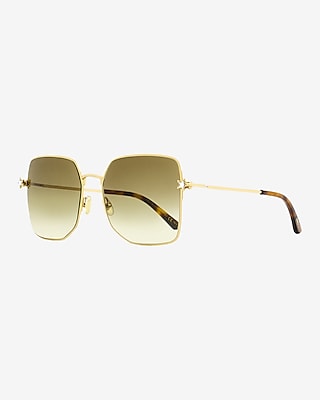 Jimmy Choo Square Sunglasses Women's Brown