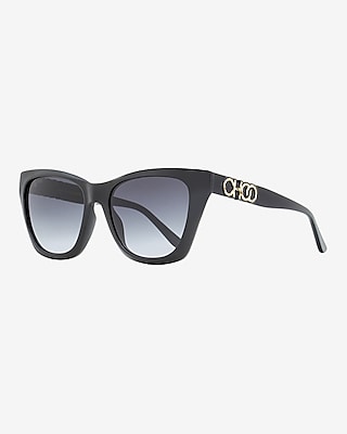 Jimmy Choo Cat Eye Sunglasses Women's Black
