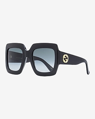 Gucci Square Sunglasses Women's Black