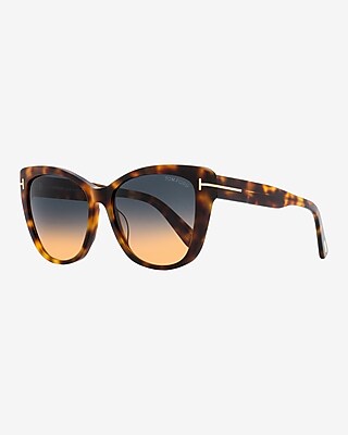 Tom Ford Nora Cat Eye Sunglasses Women's Brown