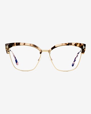 Tom Ford Blue Block Glasses Women's Brown