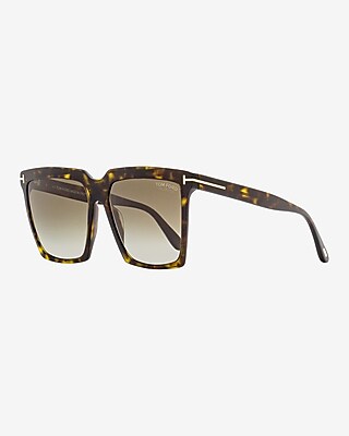 Tom Ford Sabrina-02 Square Sunglasses Women's Brown