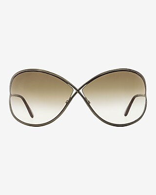 Tom Ford Miranda Butterfly Sunglasses Women's Brown