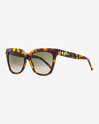 Jimmy Choo Julieka Square Sunglasses Women's Brown