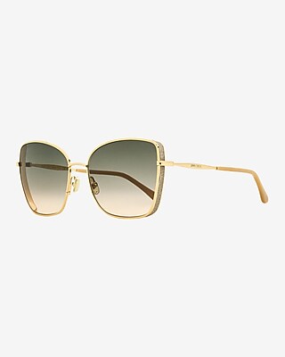 Jimmy Choo Alexis Butterfly Sunglasses Women's Gold