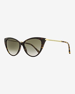 Jimmy Choo Val Cat Eye Sunglasses Women's Brown