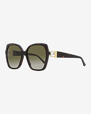 Jimmy Choo Manon G Square Sunglasses Women's Brown