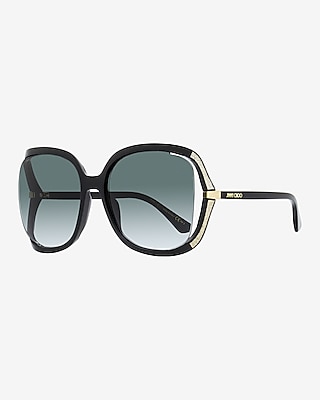 Jimmy Choo Tilda G Butterfly Sunglasses Women's Black