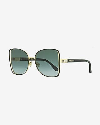 Jimmy Choo Frieda Butterfly Sunglasses Women's Gold