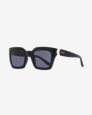 Jimmy Choo Maika Rectangular Sunglasses Women's Black