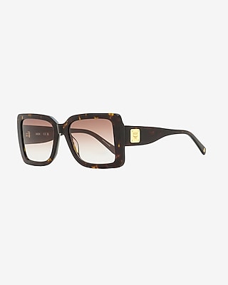 Mcm Rectangular Sunglasses Women's Brown