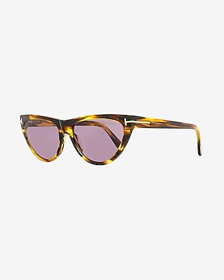 Tom Ford Amber-02 Cat Eye Sunglasses Women's Brown