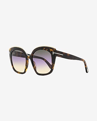 Tom Ford Chantalle Butterfly Sunglasses Women's Brown