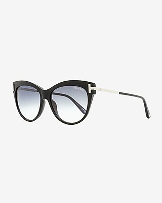 Tom Ford Kira Cat Eye Sunglasses Women's Black