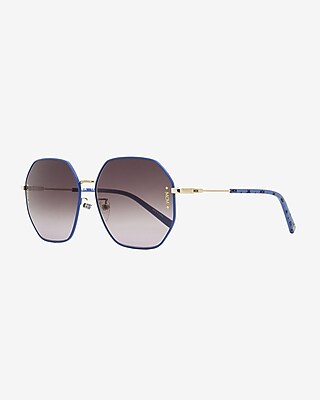 Mcm Square Polygon Sunglasses Women's Blue