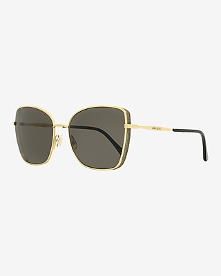 Jimmy Choo Alexis Butterfly Sunglasses Women's Gold