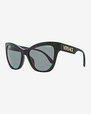 Versace Cat Eye Sunglasses Women's Black