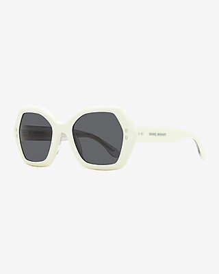 Isabel Marant Geometric Sunglasses Women's White