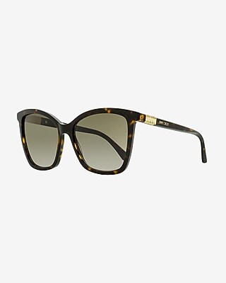 Jimmy Choo Ali Square Sunglasses Women's Brown