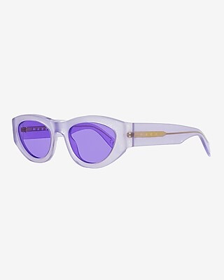 Marni Rainbow Mountains Cat Eye Sunglasses Women's Purple