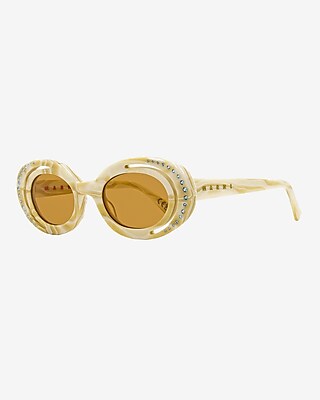 Marni Zion Canyon Oval Sunglasses Women's Multi-Color